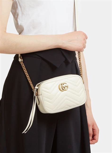 gucci marmont super mini bag white|gucci marmont mini crossbody bag.